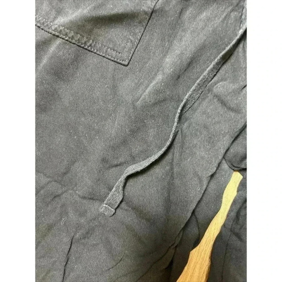 SPLENDID Ladies' Elastic Waist Drawstring Front Pocket Joggers Small Black Moto - Picture 3 of 5